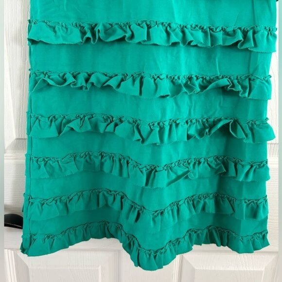 Hanna Andersson Green Ruffle Dress Sz 120 (US 6/7) - Picture 5 of 15